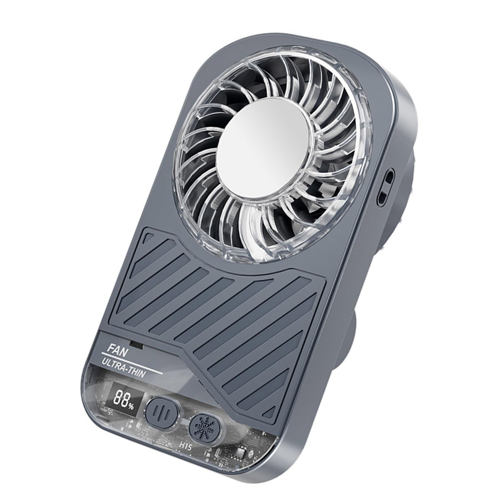 kokdid Portable Handheld Fan 199 Speed Small Cooling Desk Fan Quiet Handheld with Digital Display USB Rechargeable Perfect Birthday Home