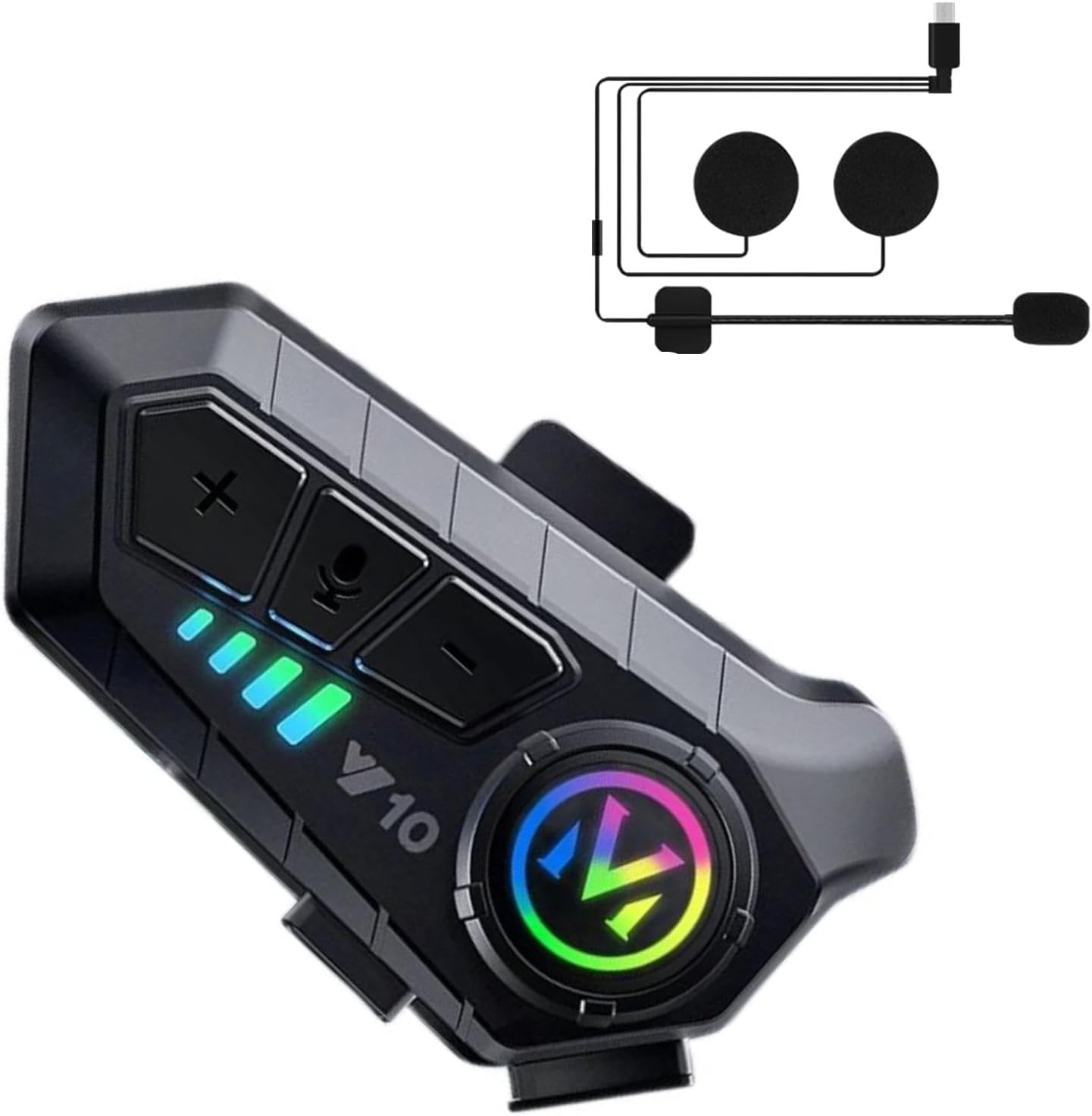Auricular Bluetooth 5.3 para Casco de Moto miniatura 1