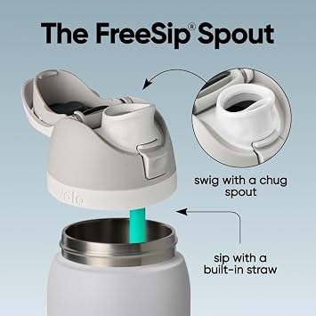 Owala FreeSip Insulated Stainless Steel Water Bottle with Straw, BPA-Free Sports Water Bottle, Great for Travel, 32 Oz, Denim