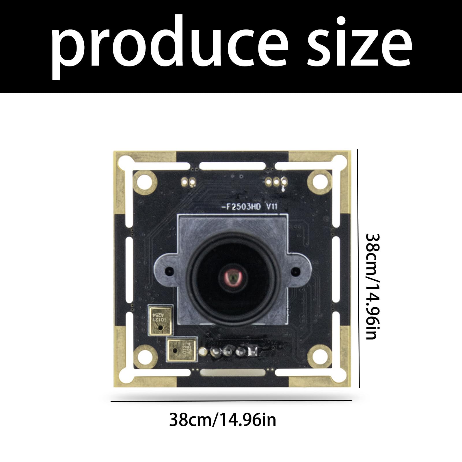 Modulo webcam da 2 MP con vista a 100 gradi per videochiamate