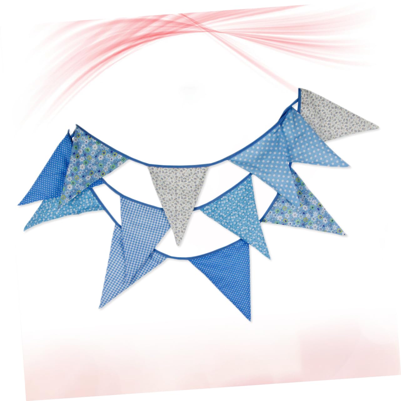 Cabilock 2 Piezas Triangulares de Tela de Pata de Perro banderín de Doble Cara decoración Home Decoracion banderín del empavesado guirnaldas del empavesado Familiar verderón