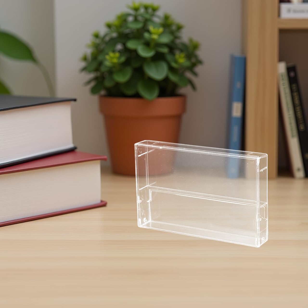 Toyvian Kassettenbox, 3Er Set Transparente Kunststoffhüllen Mit Deckel Aufnahmekassettenbox Für Musikkassetten Aufbewahrung Schutz Beschädigung Und Alterung Praktisch Für Sammler Und DIY Projekte