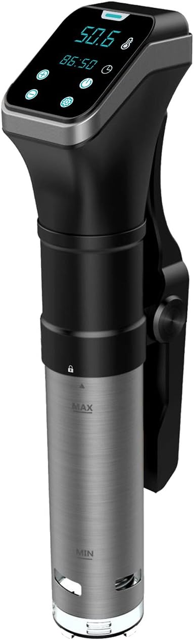 Sous Vide Cooker,Banne 800W 110V Digital Timer Manual Controlled IPX7 Waterproof Immersion Circulator Cooker with Cookbook (Black I)