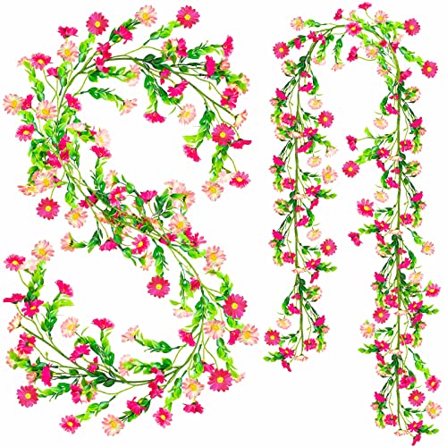 2 Pack Spring Flower Garland, 13.6 Ft Silky...