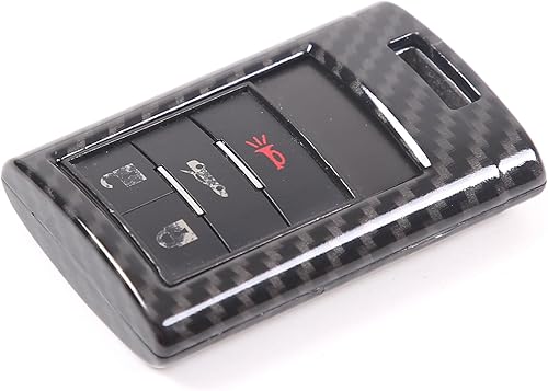 LLKUANG Funda para llavero de automóvil, carcasa inteligente con control remoto inteligente con llaveros de cuero compatible con Chevrolet Corvette