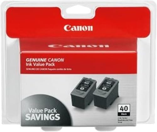 Miniatura 2 de Canon Paquete doble negro PG-40 compatible con iP2600, iP1800, iP1700, iP1600, MX310 y MX300