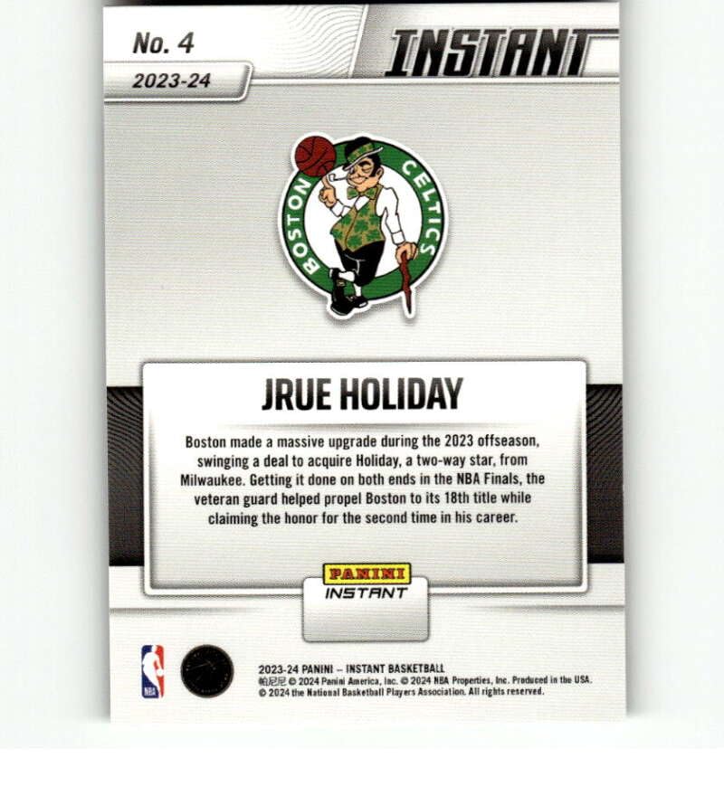Amazon.com: 2024 2023-24 Panini Boston Celtics NBA Champions