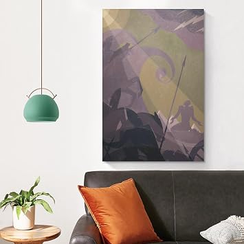 BAIKAI AARON DOUGLAS Let My People Go Art Poster Decoration Painting Home Decor Poster Wall Art Hanging Picture Print Bedroom Decorative Painting Posters Room Aesthetic 08x12inch(20x30cm)
