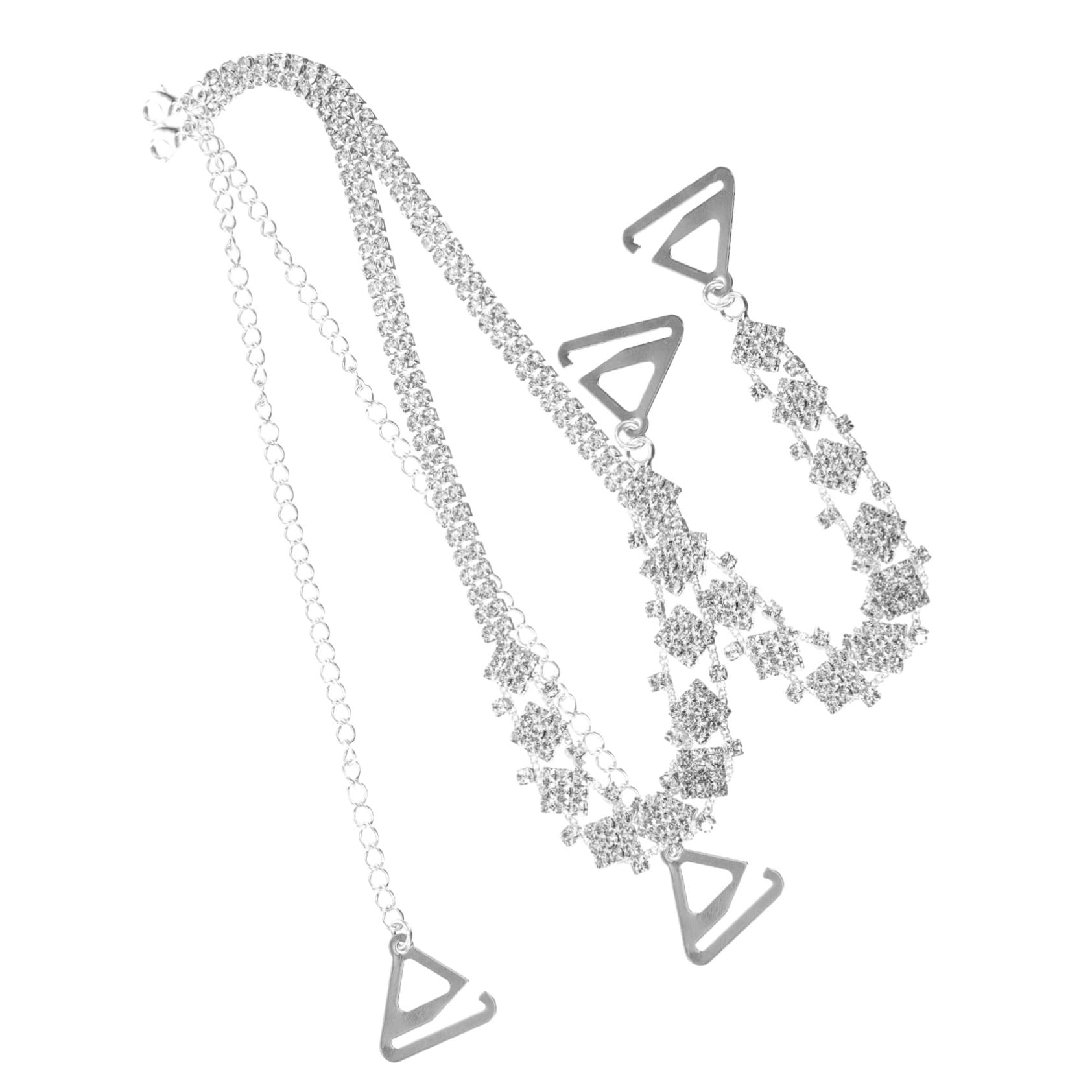 Beaupretty Rhinestones Invisibles Para Espalda Accesorios Elegantes Para Fiesta Novia