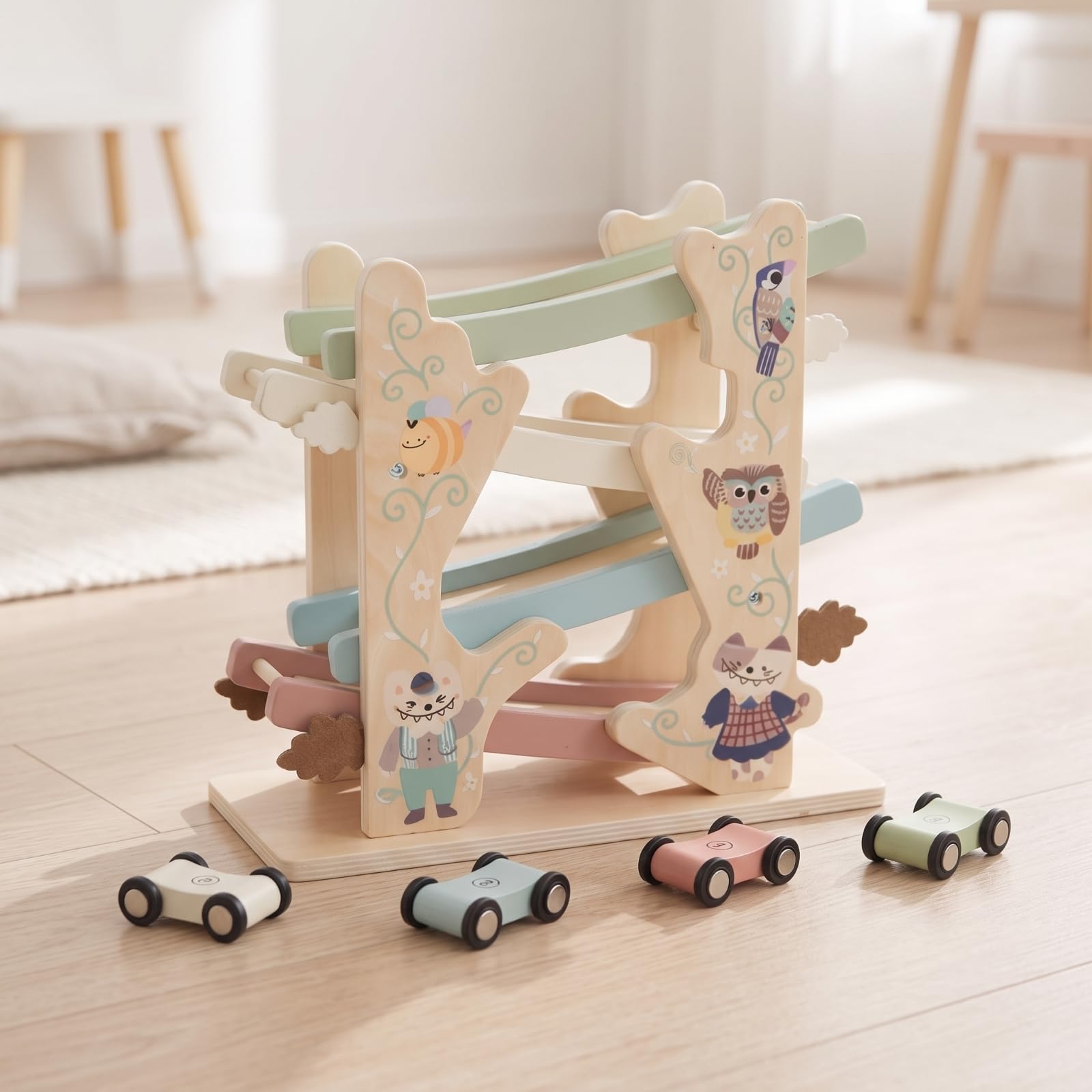 Pista Veicolini in Legno Interattivo