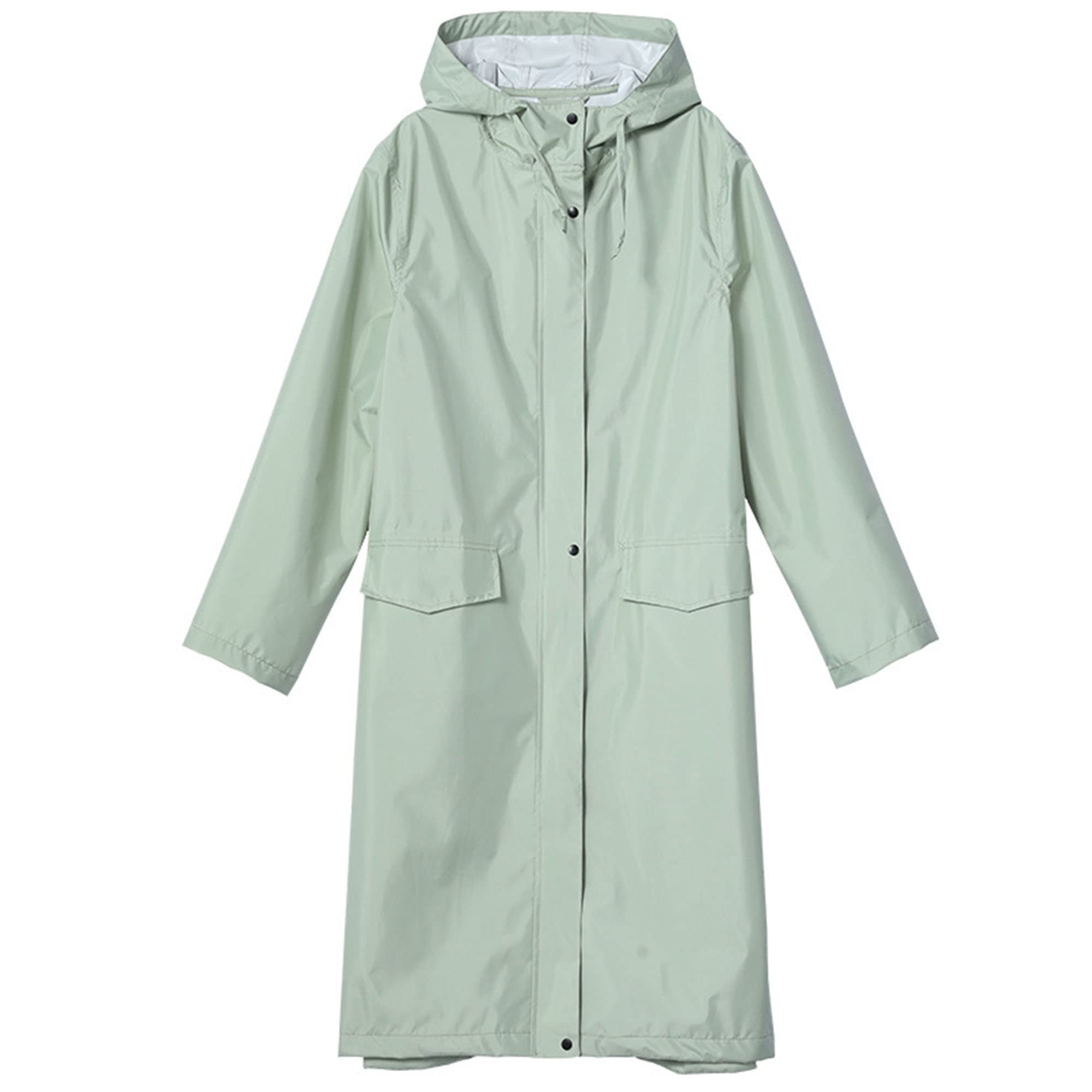 Poncho de Lluvia con Capucha para Mujer, Chubasquero Impermeable Capa Lluvia Elegante Ropa de Lluvia con Bolsa de Almacenamiento para Ciclismo Senderismo Pesca Camping