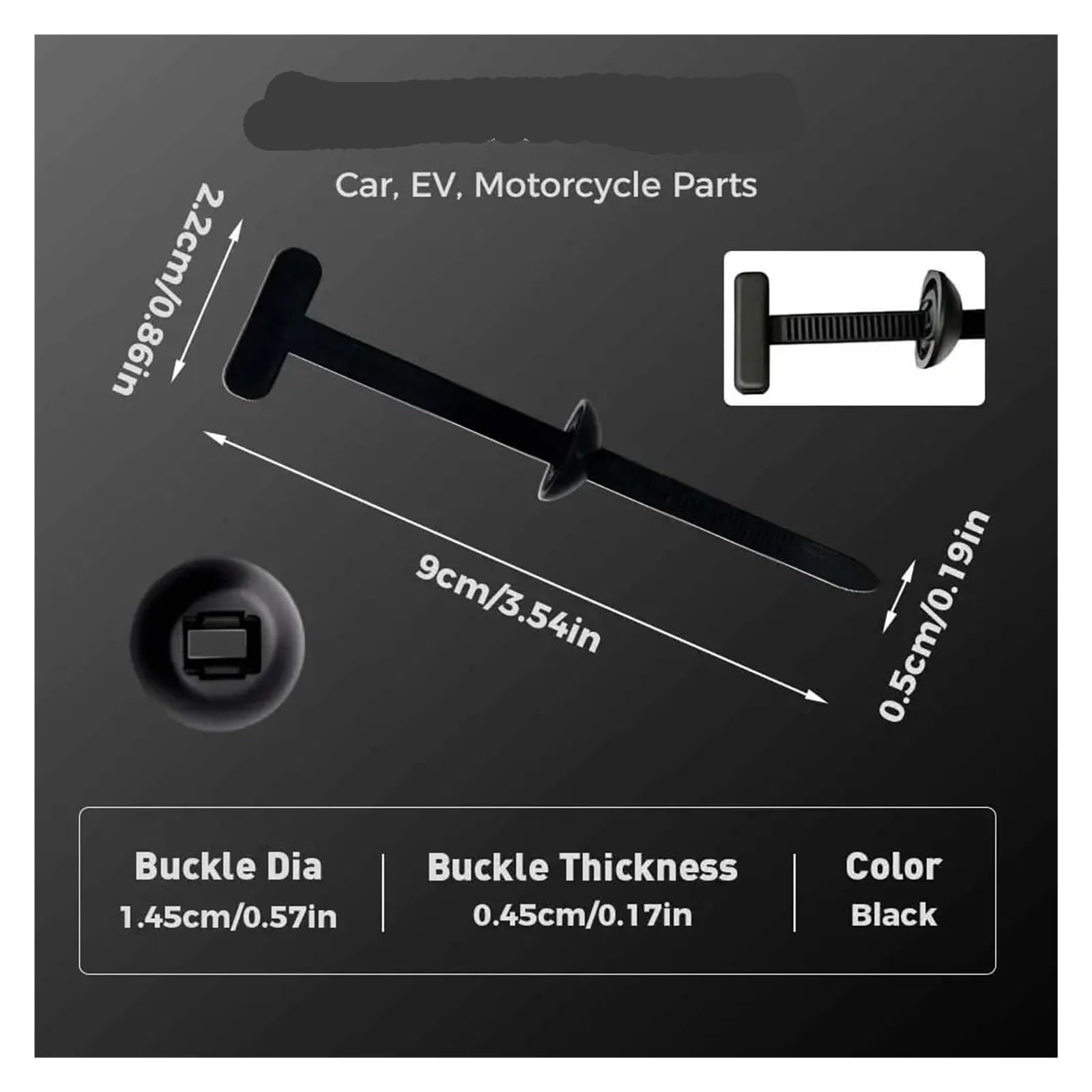 Fascette Plastica 10-1500 pezzi di fascette fermacavi universali in nylon resistente, autobloccanti, con fermagli a perno, resistenti ai raggi UV for auto(200PCS)