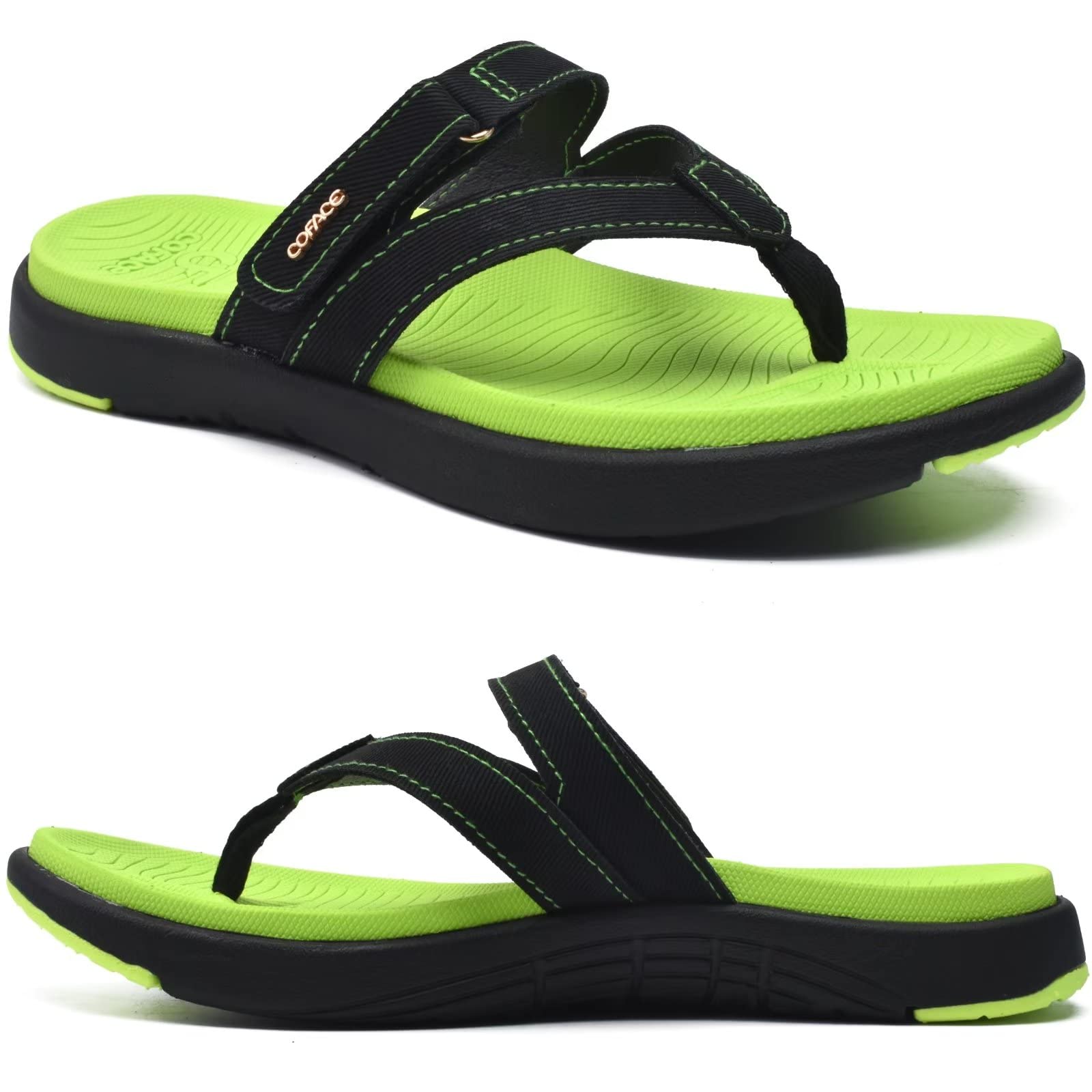 COFACEWomens Fashion Orthotic Flip Flops Ladies Slip On Lightweight Athletic Yoga Mat Cushion Thong Sandals With Comfortable Plantar Fasciitis Arch Support