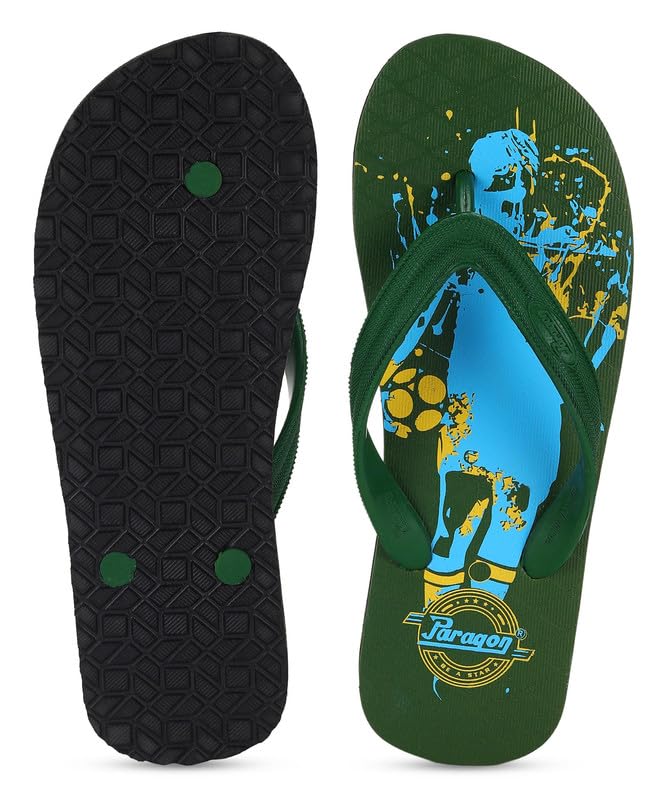 Image of PARAGON Lightweight Flip Flops for Men | Comfortable Hawai Slippers with Durable & Cushioned Footbed & Sturdy Build for Outdoor Use