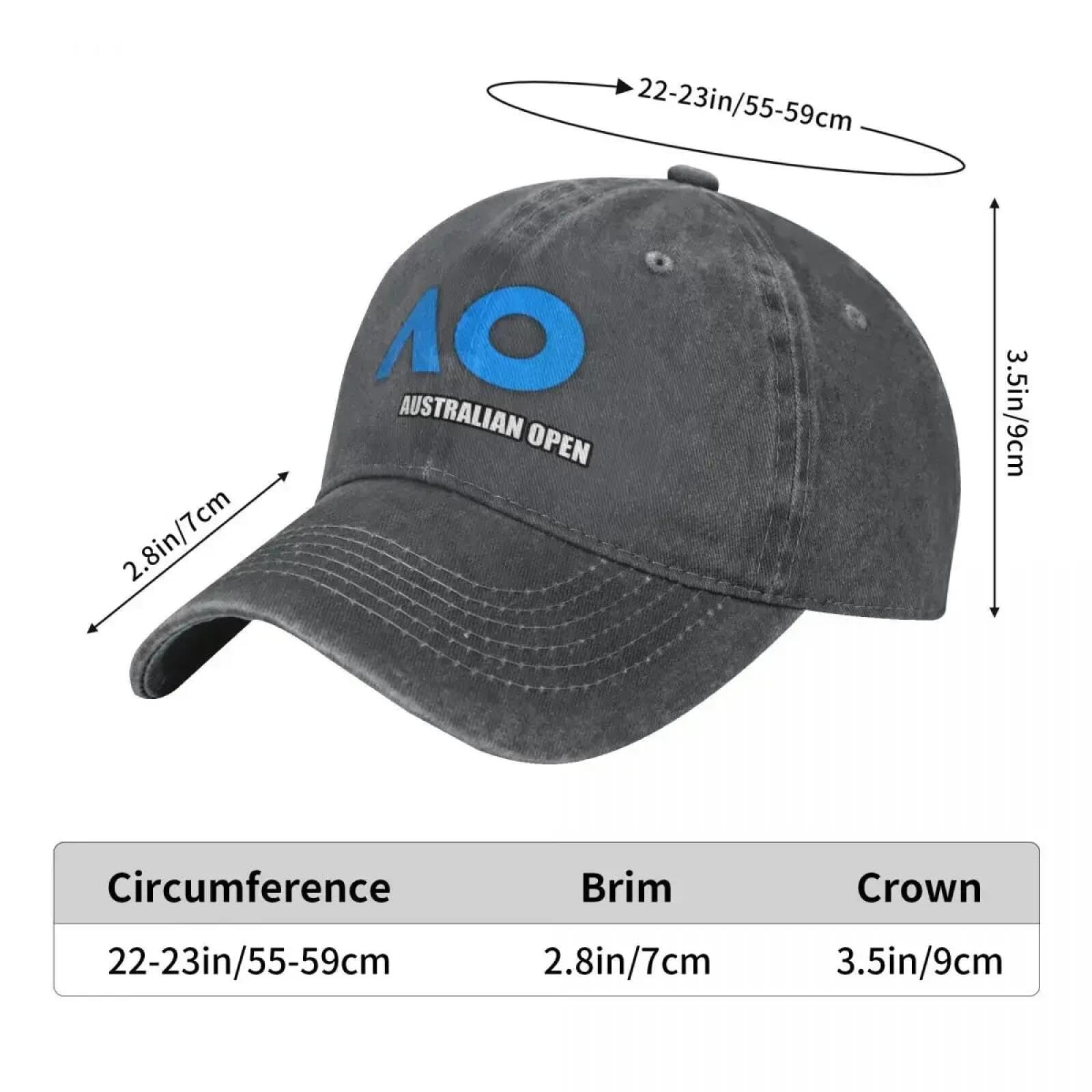 Gorra de béisbol del Abierto de Australia 2023-Australia Open Australian Beach Bag Mas Hat Sports Cap Golf Women Men Gift