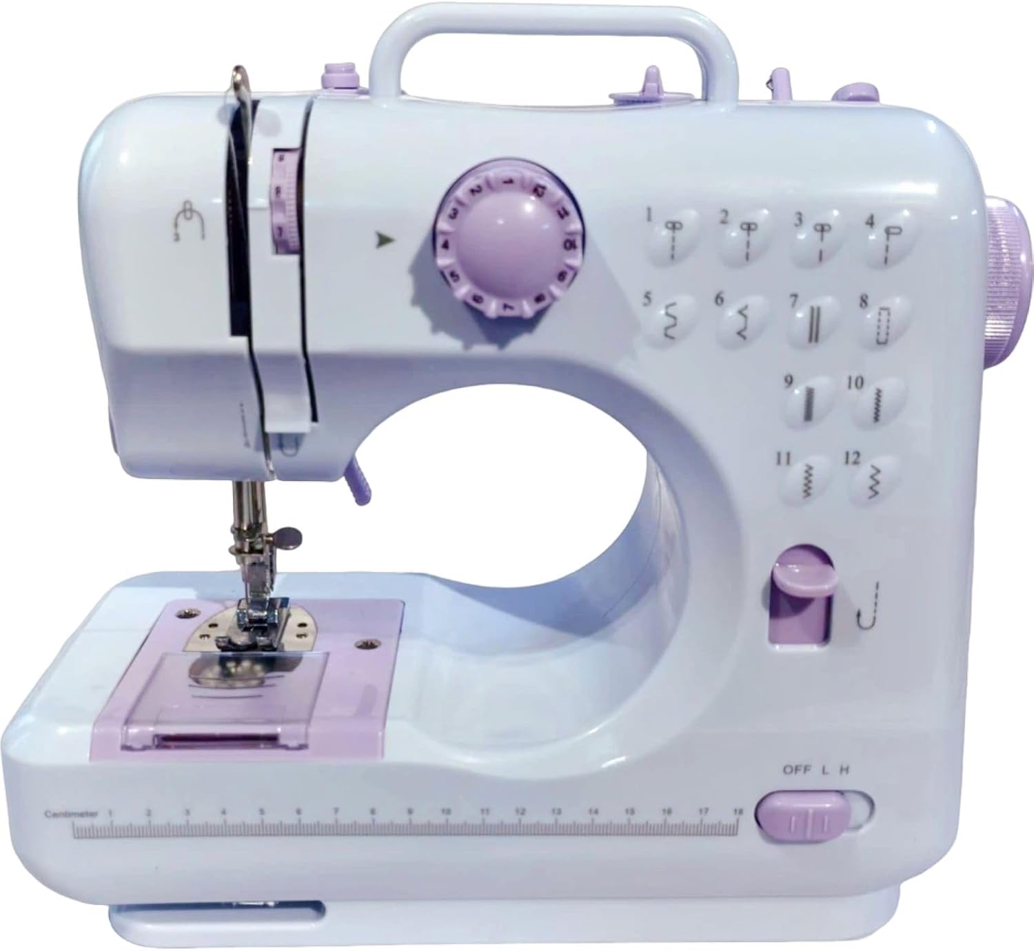 Havvix Portable Mini Electric Sewing Machine for Beginners with 12 Built-in Stitches, 2 Speed with Foot Pedal, LED Light, and Storage Drawer