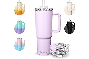 Leak-Proof, 40oz Tumbler with Built-in Straw and Handle
