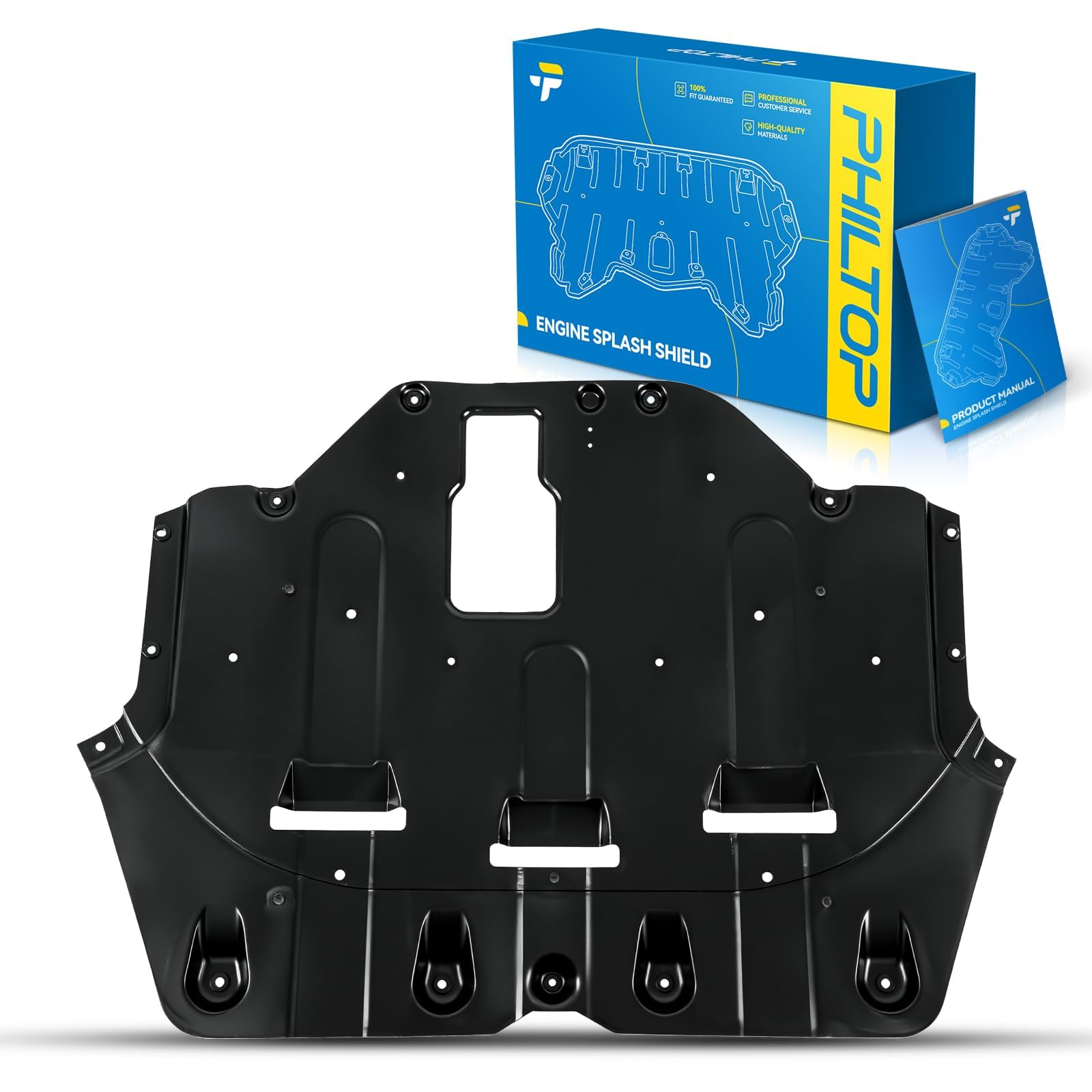 PHILTOP Engine Splash Shield Compatible with 2015-2017 Hyundai Sonata 2.4L