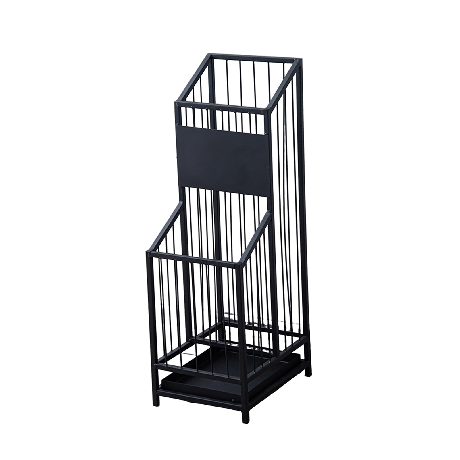 GHHVFEC Hollow Umbrella Stand Rack with Drain Tray, Partitioned Storage for Hotel Hallway Dining Room Entryway Office