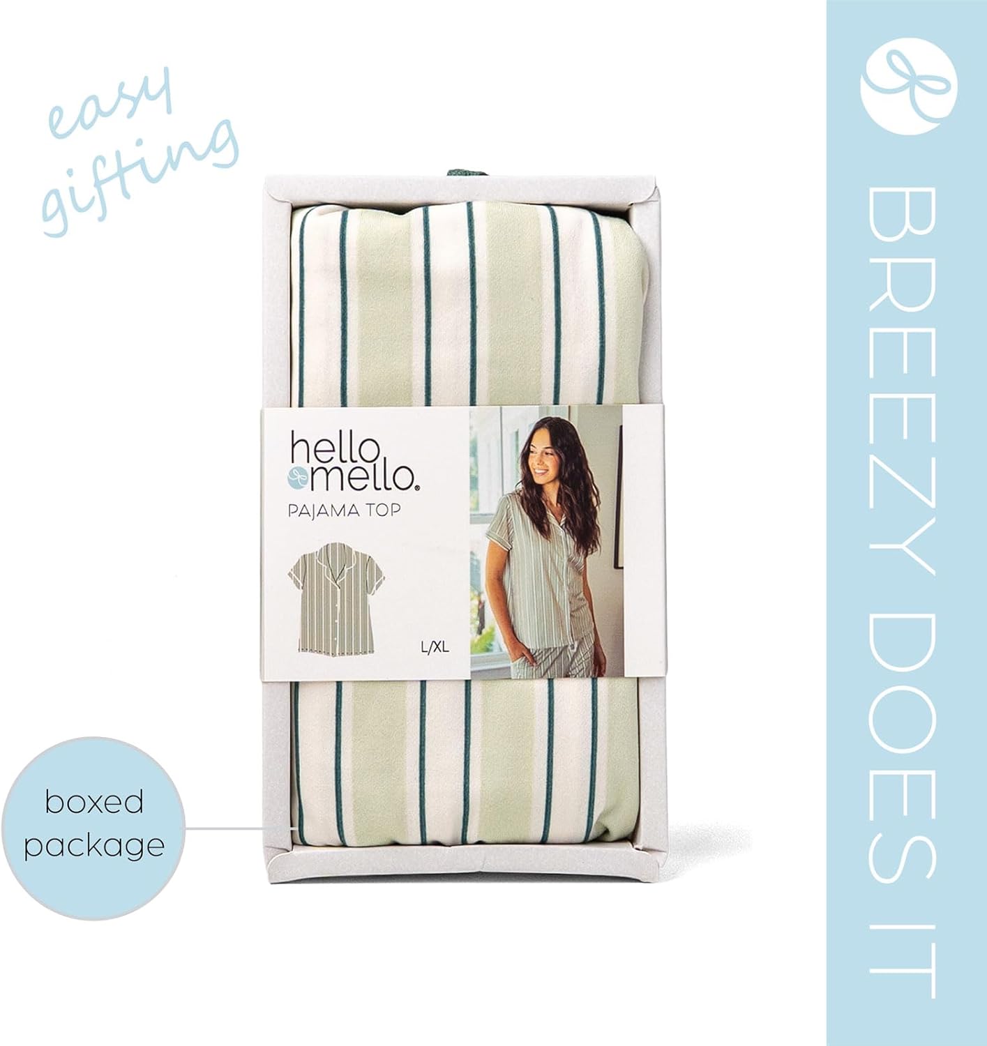 Hello Mello Lounge Short Sleeve Soft Pajama Top for Women - Image 5