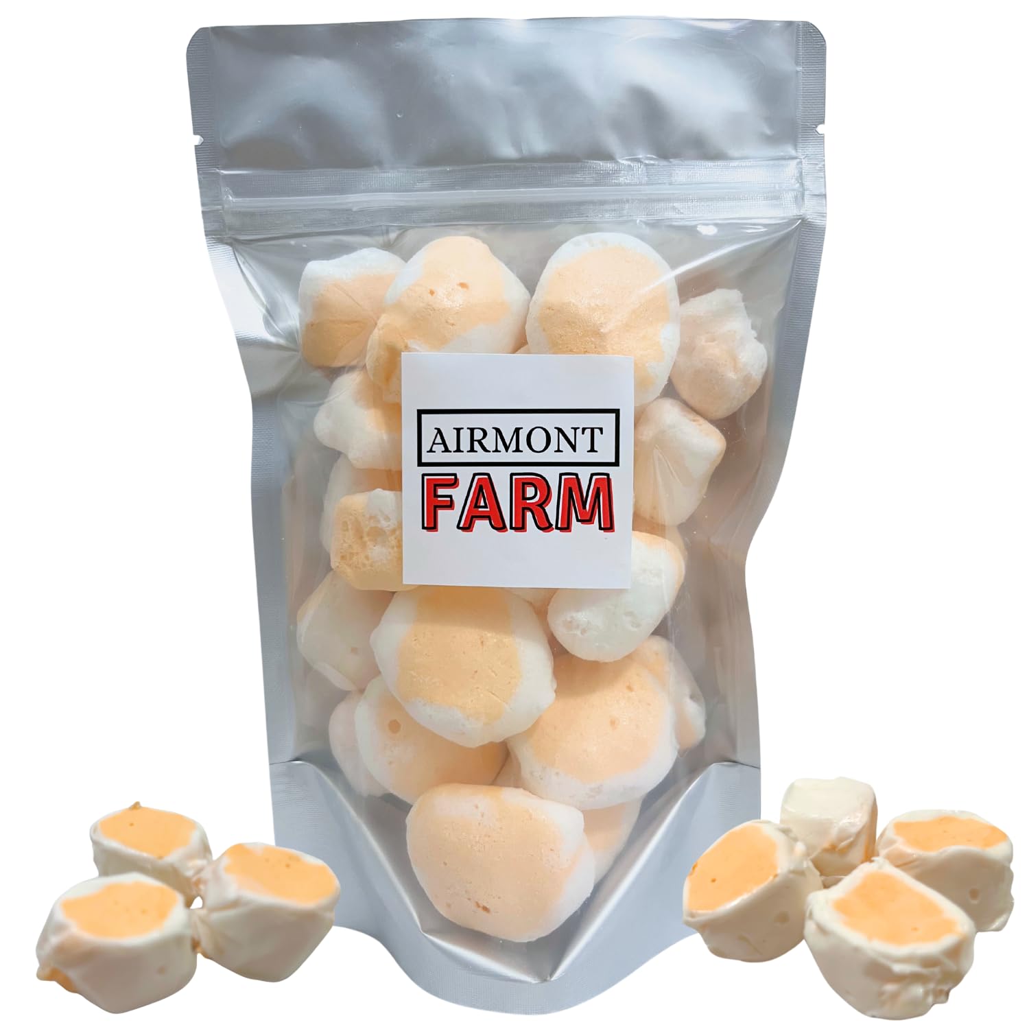 Freeze-Dried Candy Salt Water Taffy 2 oz - Cut To Bite Sized Pieces - Ships In Box - Deliciously Crunchy, Intense Flavor, Lightweight Snack (Frosted Carrot Cake)