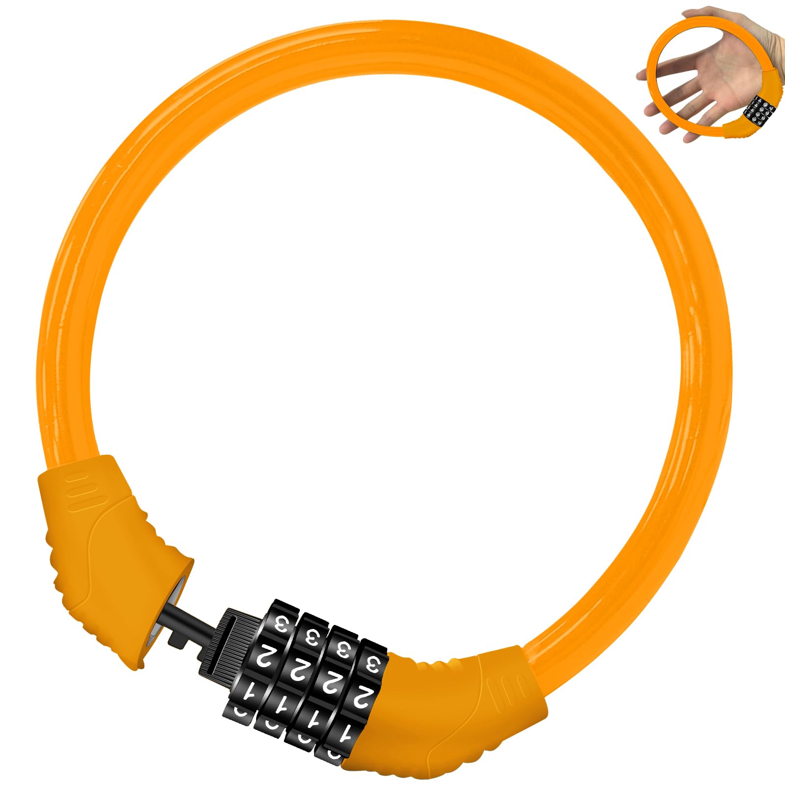 Amazon.co.jp: バイク ワイヤー ロック 自転車ロック ダイヤルロック