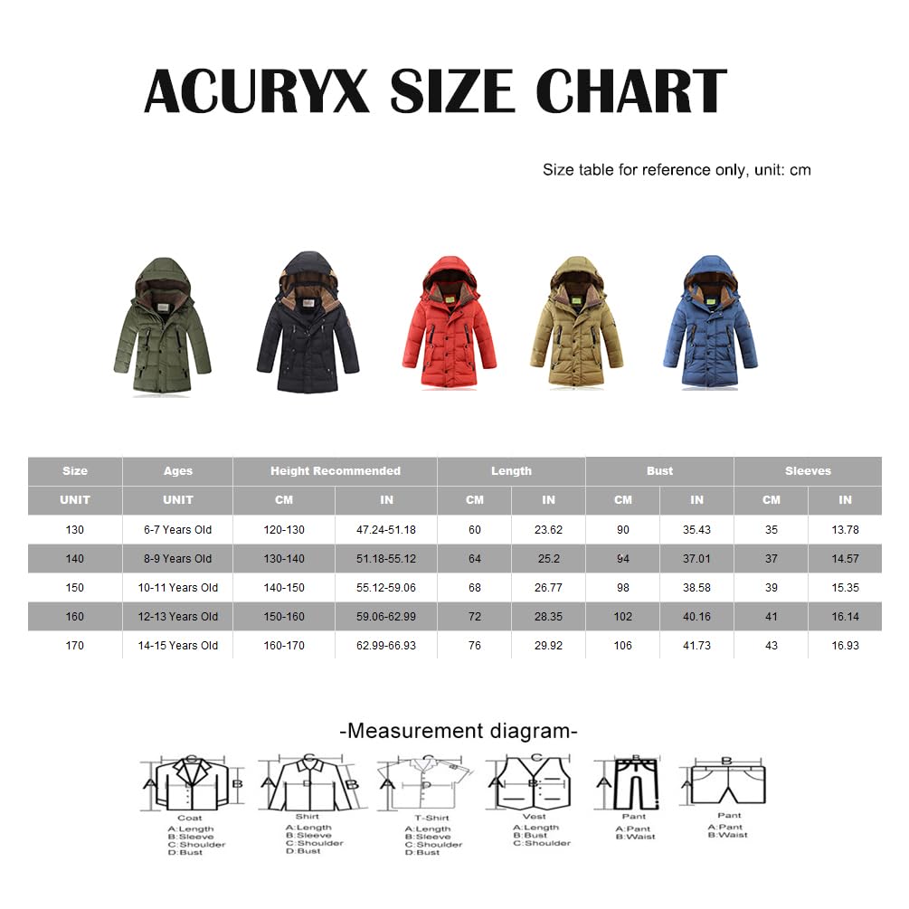 Abrigo Largo Invierno para Niño Niña Chaqueta Plumas con Capucha Caliente Acolchada Largo