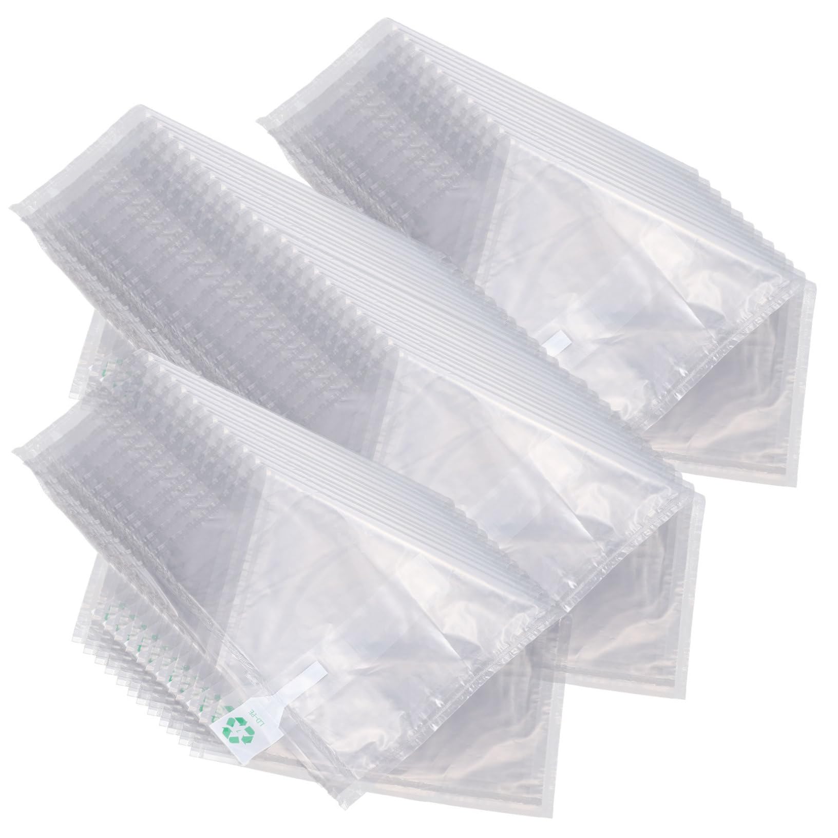 NUOBESTY 100 Paquet à Coussin D'air Gonflables 25x40 Cm en Film Coextrudé pour Emballage Industriel, Protection Antichoc et Calage Sécurisé pour Expédition et Déménagement
