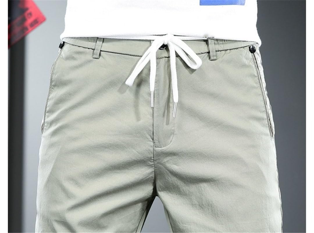 Vogrtcc Pantaloni Casual da Uomo Pantaloni Leggeri Slim Fit