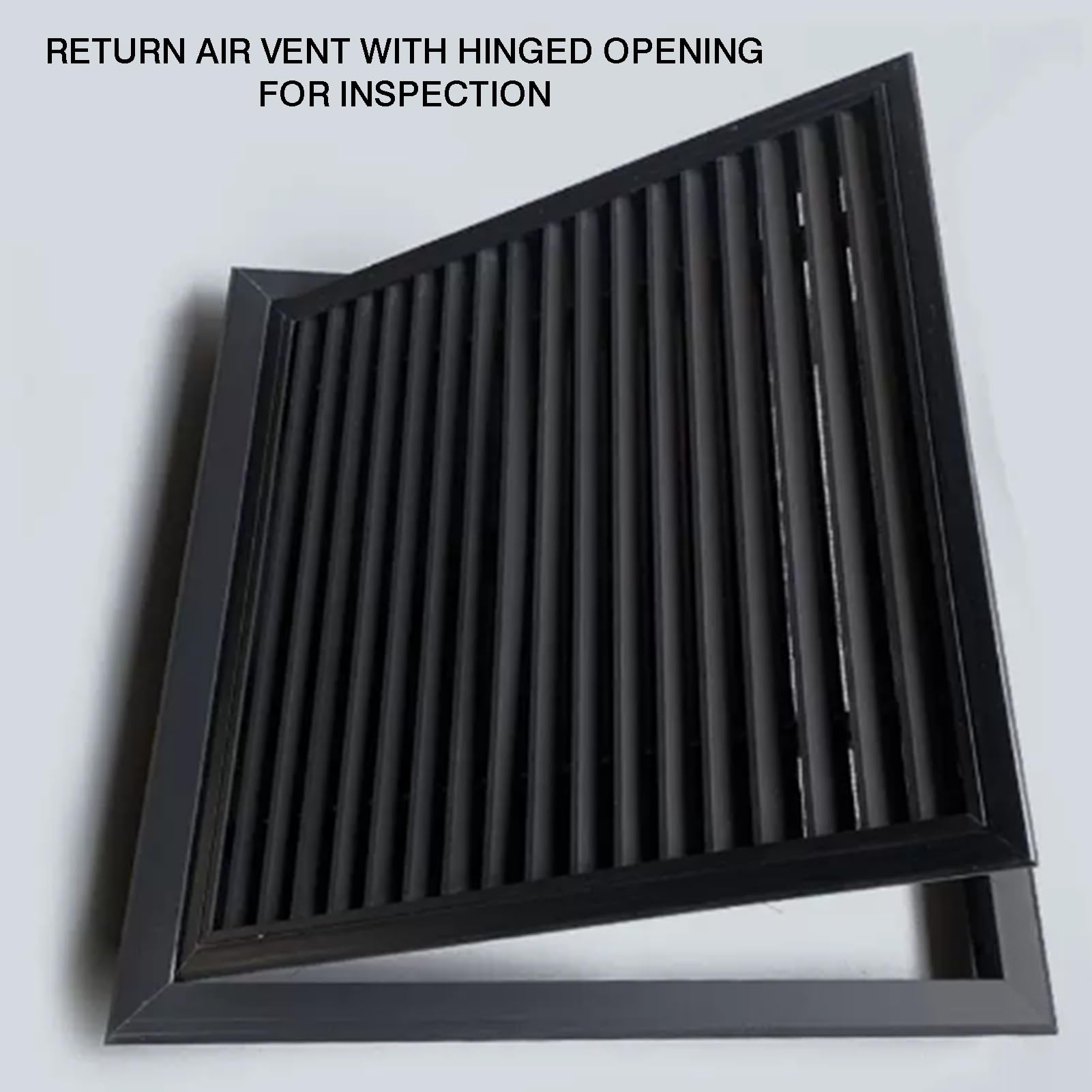 Panel De Acceso Con Ventilación, Rejilla Filtro Aire Retorno ABS | Con interruptor de botón y puerta extraíble, for armario utilitario, ático y garaje(600x400mm)