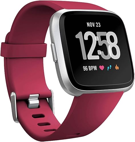 Vista 24 de Wepro Banda Compatible con Correas Fitbit Versa 2 para Mujeres y Hombres, Banda Suave Compatible con Correas Fitbit Versa, Correa de Reemplazo