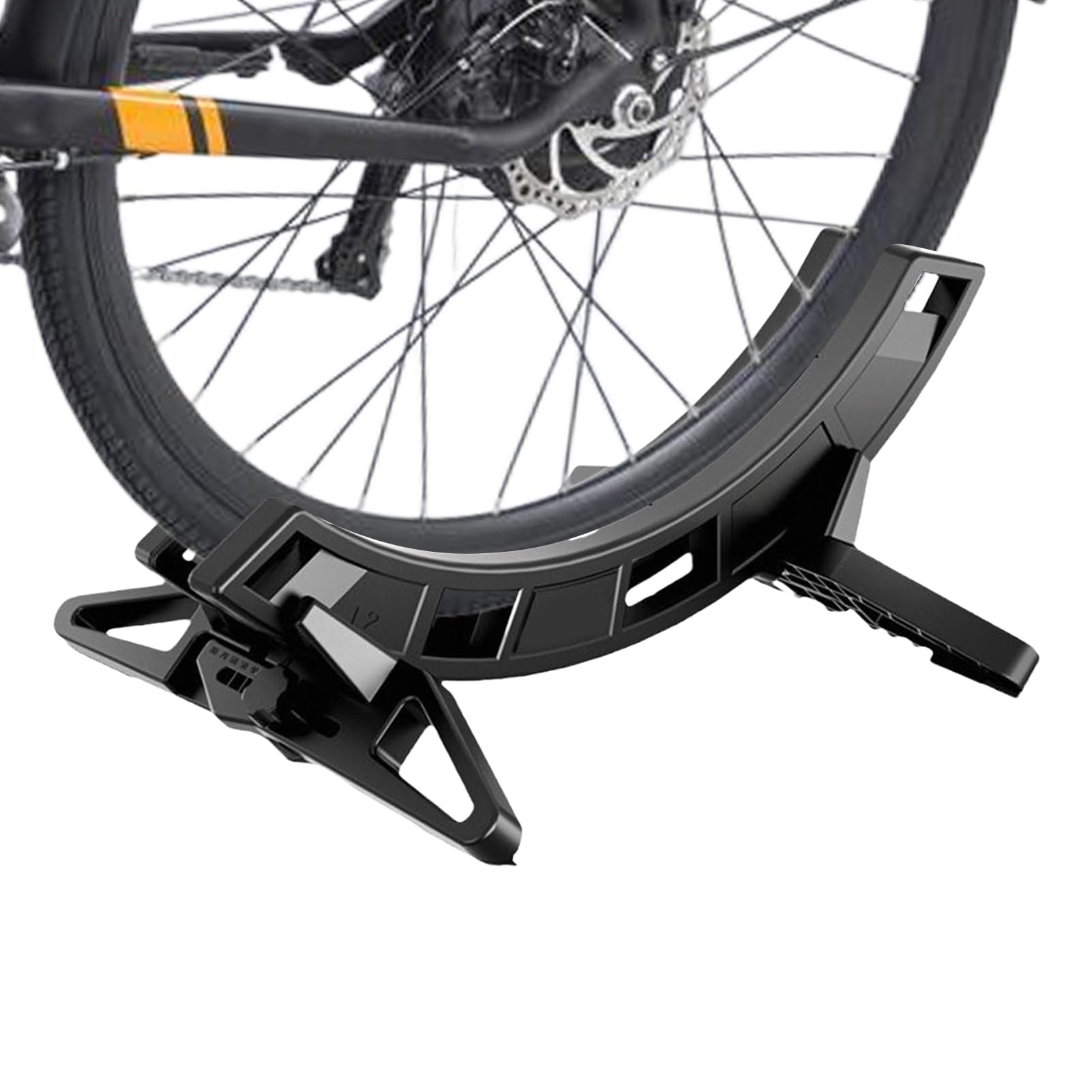 Supporto Bici da Pavimento Supporto Regolabile per Riparazione Biciclette | Cavalletto da Terra per Bici Per Casa Garage Ciclismo e Scooter