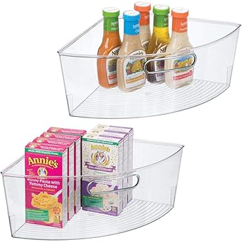 iDesign 62630EU Lazy Susan Schrank-Behälter 1/4, Durchsichtig: Amazon