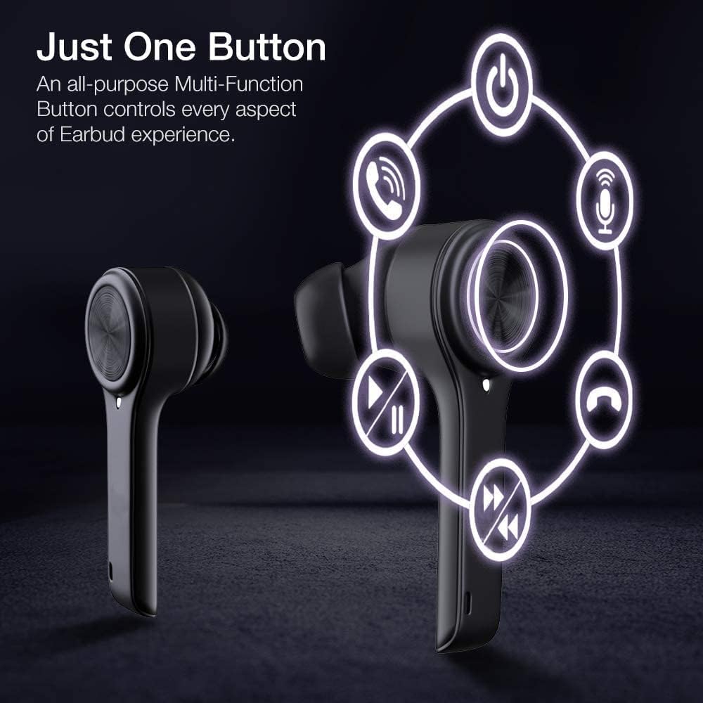 Diagram of XClear Earbud touch controls