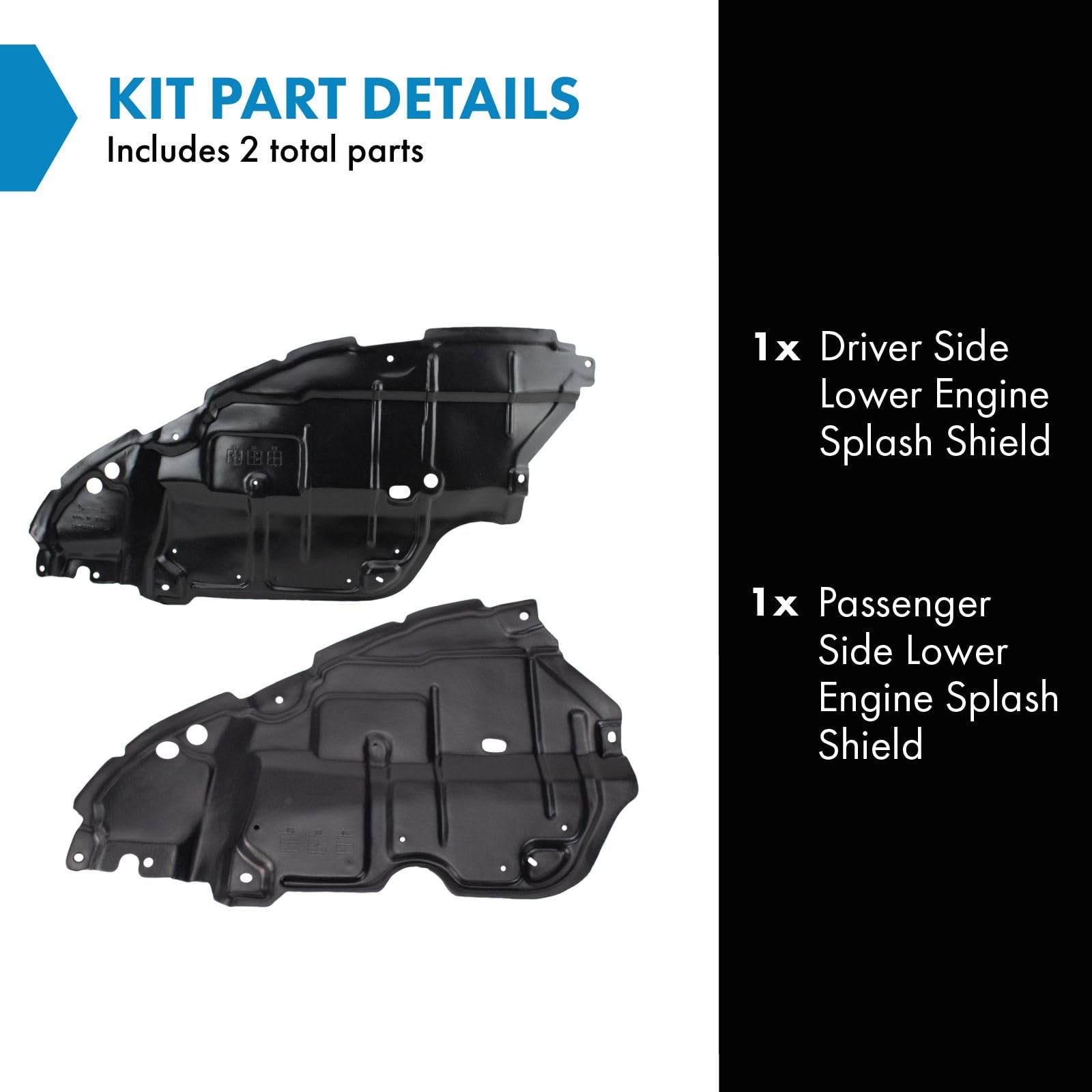 Lower Front Engine Under Cover For 2018-2021 Toyota Camry TO1228231 5144106290 E