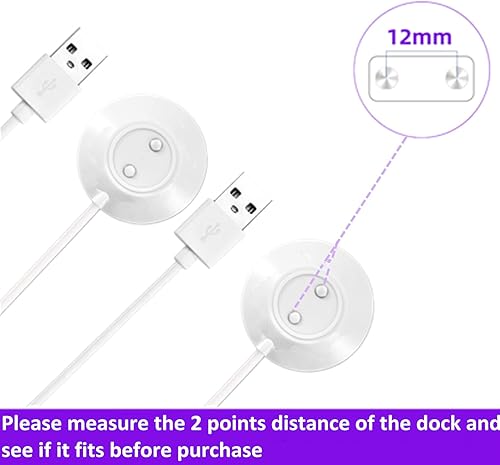 Miniatura 3 de Rose Charger, estación de base base de pie rosa de repuesto, cargador de cable USB magnético de carga rápida para rosas - 2 unidades, 2.5 pies