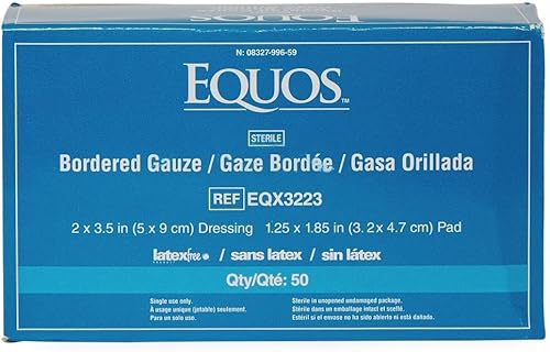 Miniatura 4 de Gasa con bordes estériles, sin látex, ideal para el cuidado de heridas, 2" x 3", paquete de 50