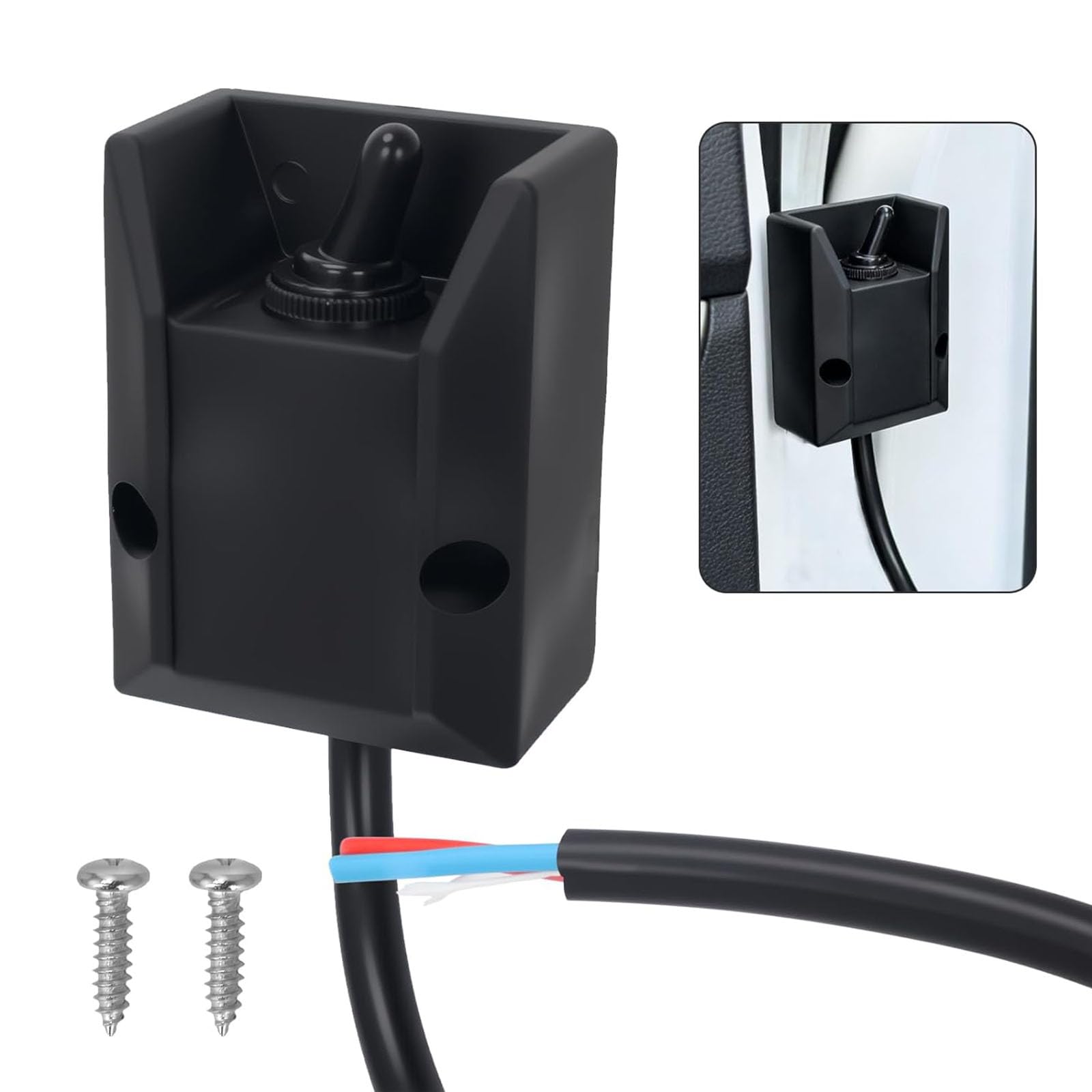 Interruptor basculante fuerte de 12 V-30 A con mecanismo de bloqueo 264346-10 para un control estable del circuito en entornos hostiles. Interruptor de oscilación