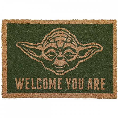 Star Wars - Yoda - Fußmatte - Offizielles Merchandise | Türmatte aus Kokos und Kunststoff in Schwarz Cover