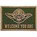 Star Wars - Yoda - Fußmatte - Offizielles Merchandise | Türmatte aus Kokos und Kunststoff in Schwarz