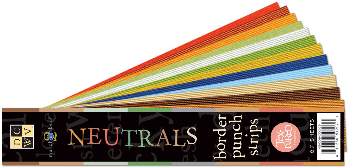 Diecuts with A View Match Makers 2 Inch by 12 Inch Neutrals Border Strips