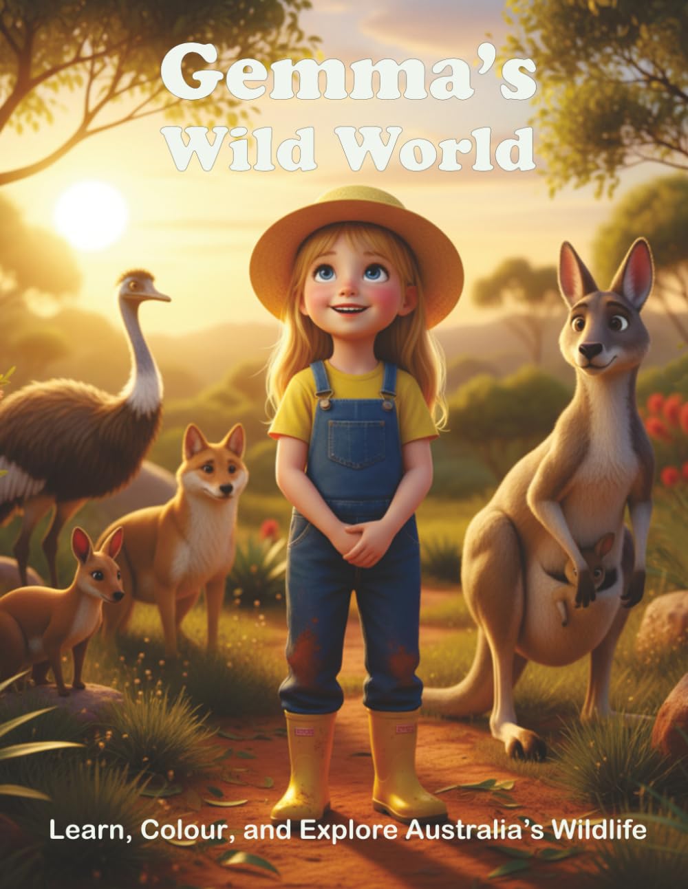 Gemma's Wild World: Learn about and colour the Animals of the Australian Bush