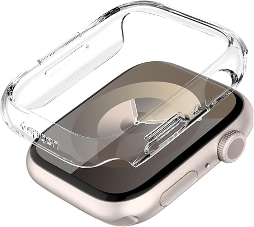 Spigen Carcasa rígida de policarbonato delgada diseñada para Apple Watch Series 987 de 1.614 in, transparente Spigen Carcasa rígida de policarbonato delgada diseñada para Apple Watch Series 987 de 1.614 in, transparente