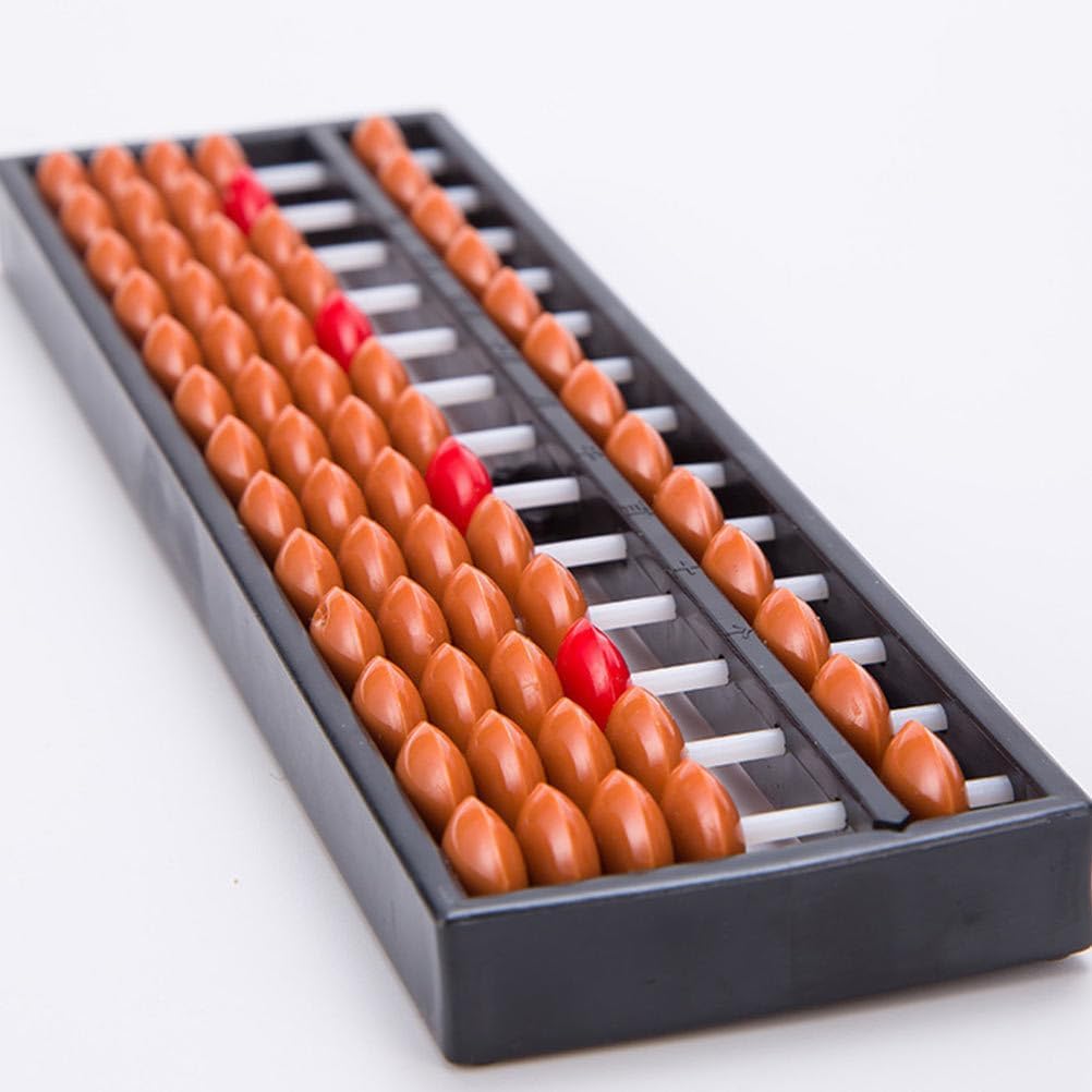 Toddmomy Kid Abacus 2 Pack Educational Arithmetic Abacus Student Counting Toy for Early Math Skills Chinese Teaching Aid Portable 8.66 X 2.36 X 0.59 in