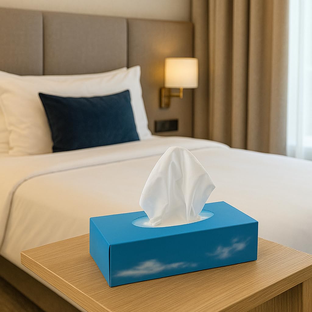 36 scatole da 100 salviette bianche morbide per il viso (3.600 in totale) | 2 strati con pellicola di plastica igienica | design facile da erogare | per casa, ufficio, hotel, scuola e cura