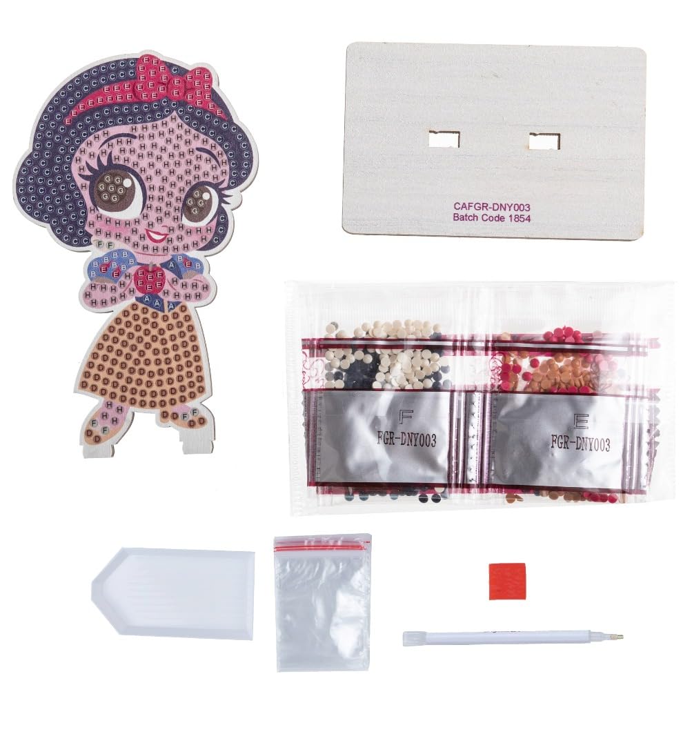 Snow White Crystal Art Buddies kit, Snowblache, 11 cm - Image 4