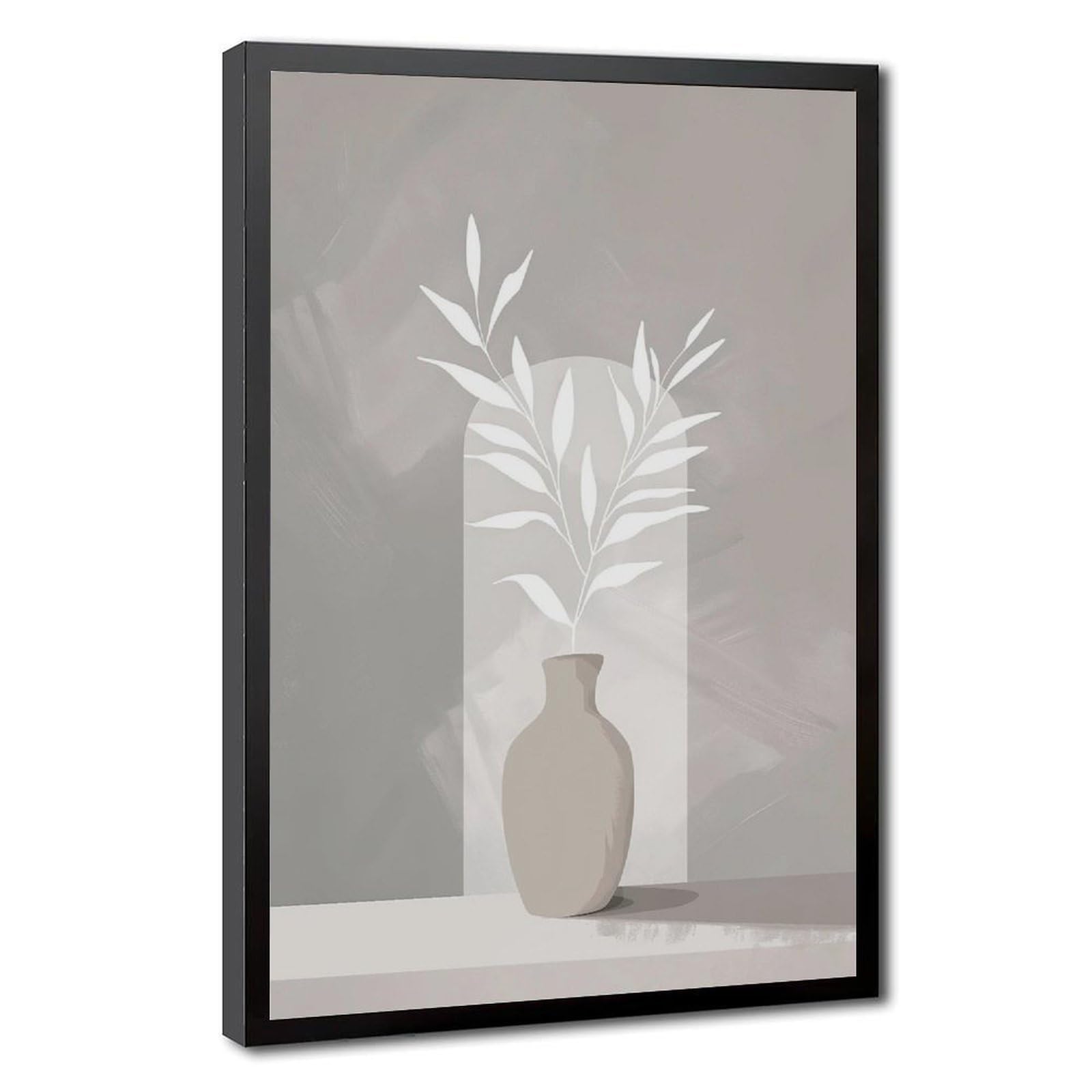 Bareronor Neutral Plant Canvas Poster Bedroom Decor Landscape Office Room Decor Gift 20" L X 30" W