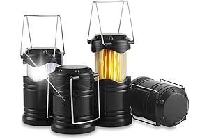 Lichamp 4-Pack LED Battery Operated Lanterns for Indoor and Outdoor Lighting