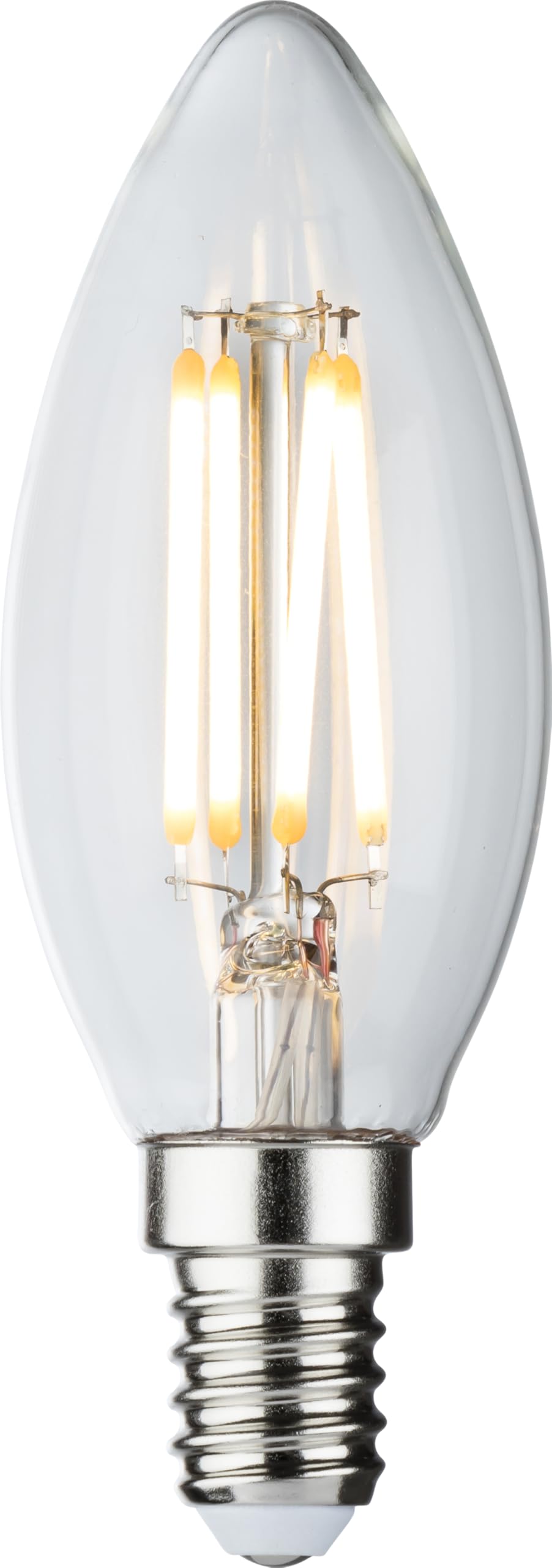 Knightsbridge 230V 4W LED SES Clear Candle Filament Lamp 2700K Dimmable