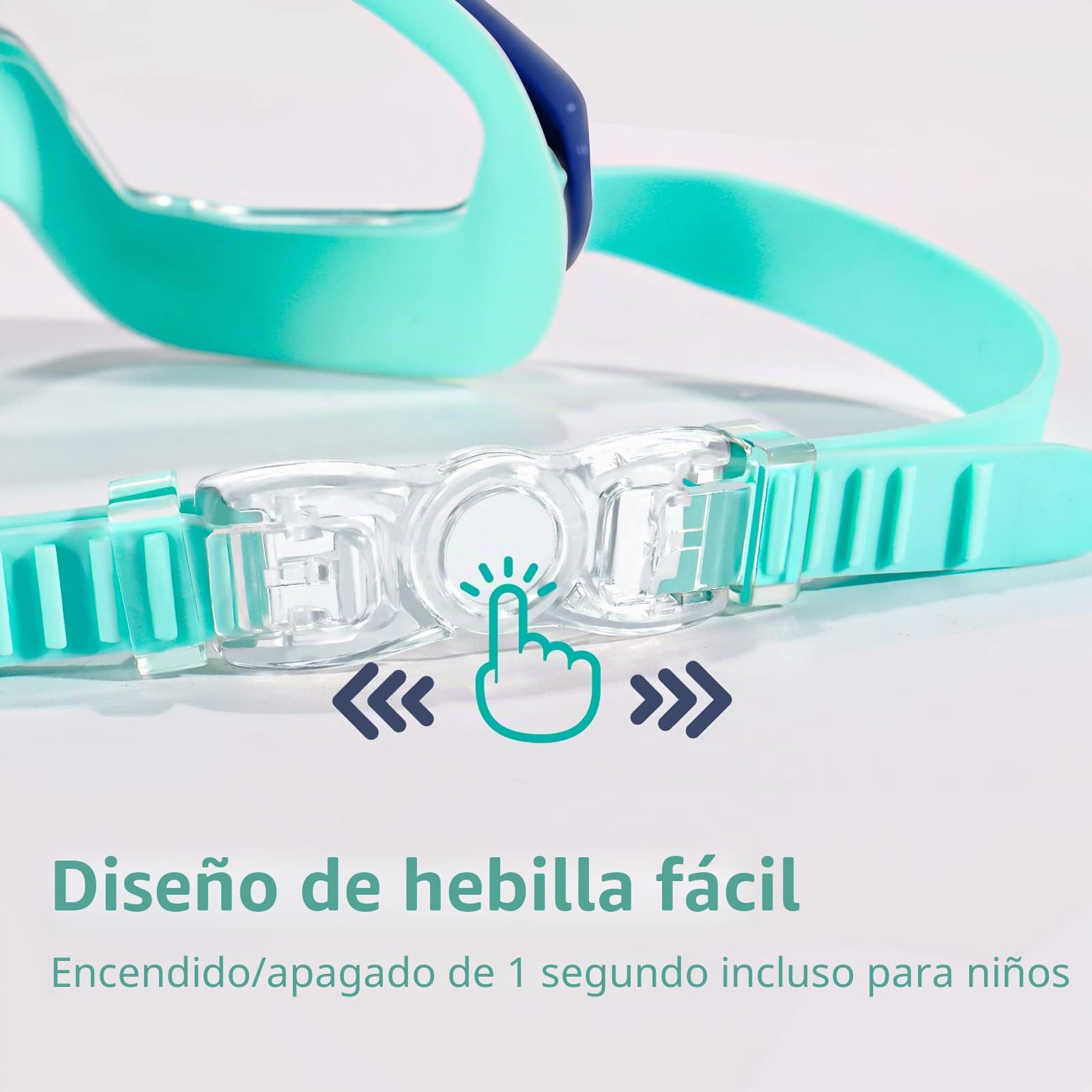 Water Space Gafas Natacion para Niño 3-15, Vista Panorámica Antivaho Sin Fugas Gafas para Piscina Playa
